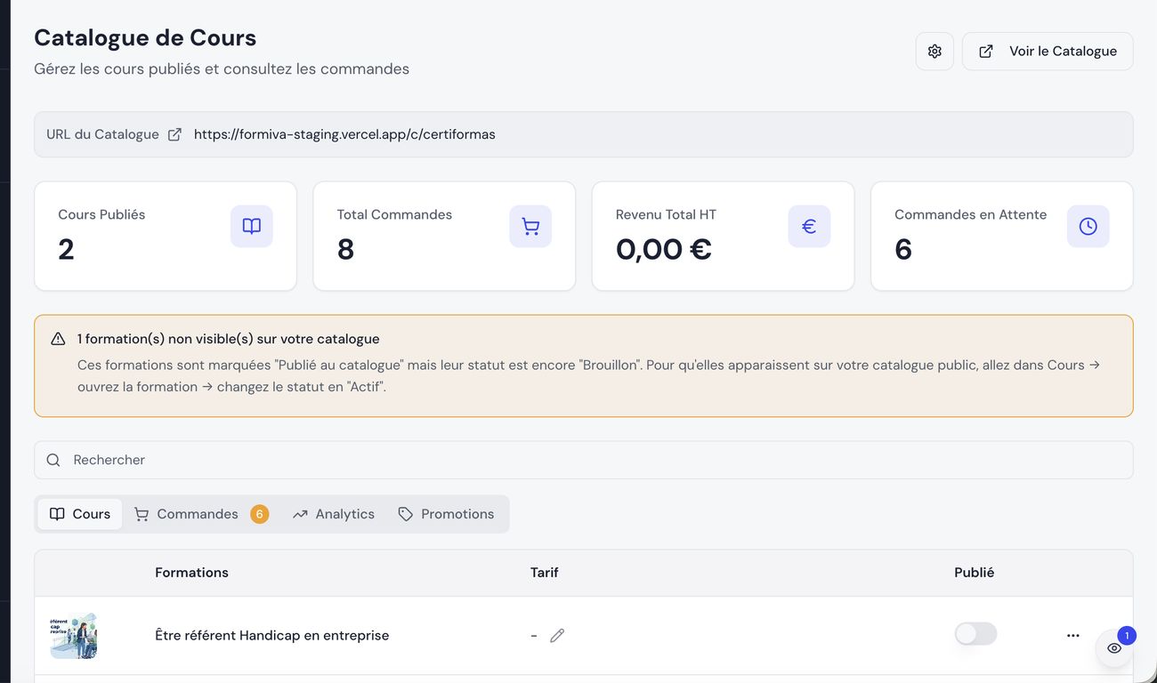 Vendez vos formations en ligne