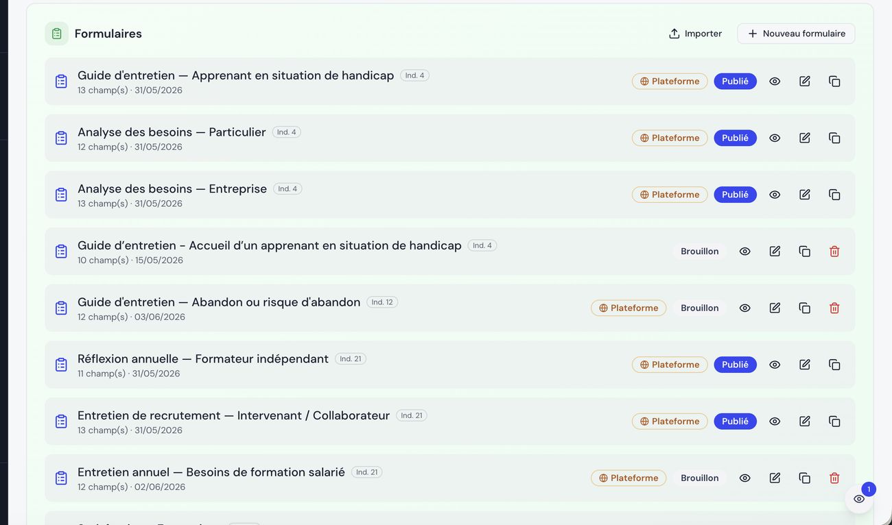 Emails automatisés (convocations, relances) dans Formiva